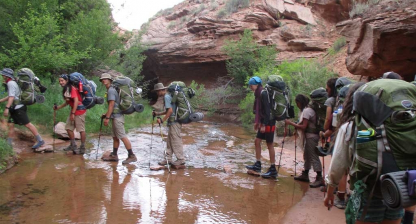 adults only backpacking trip